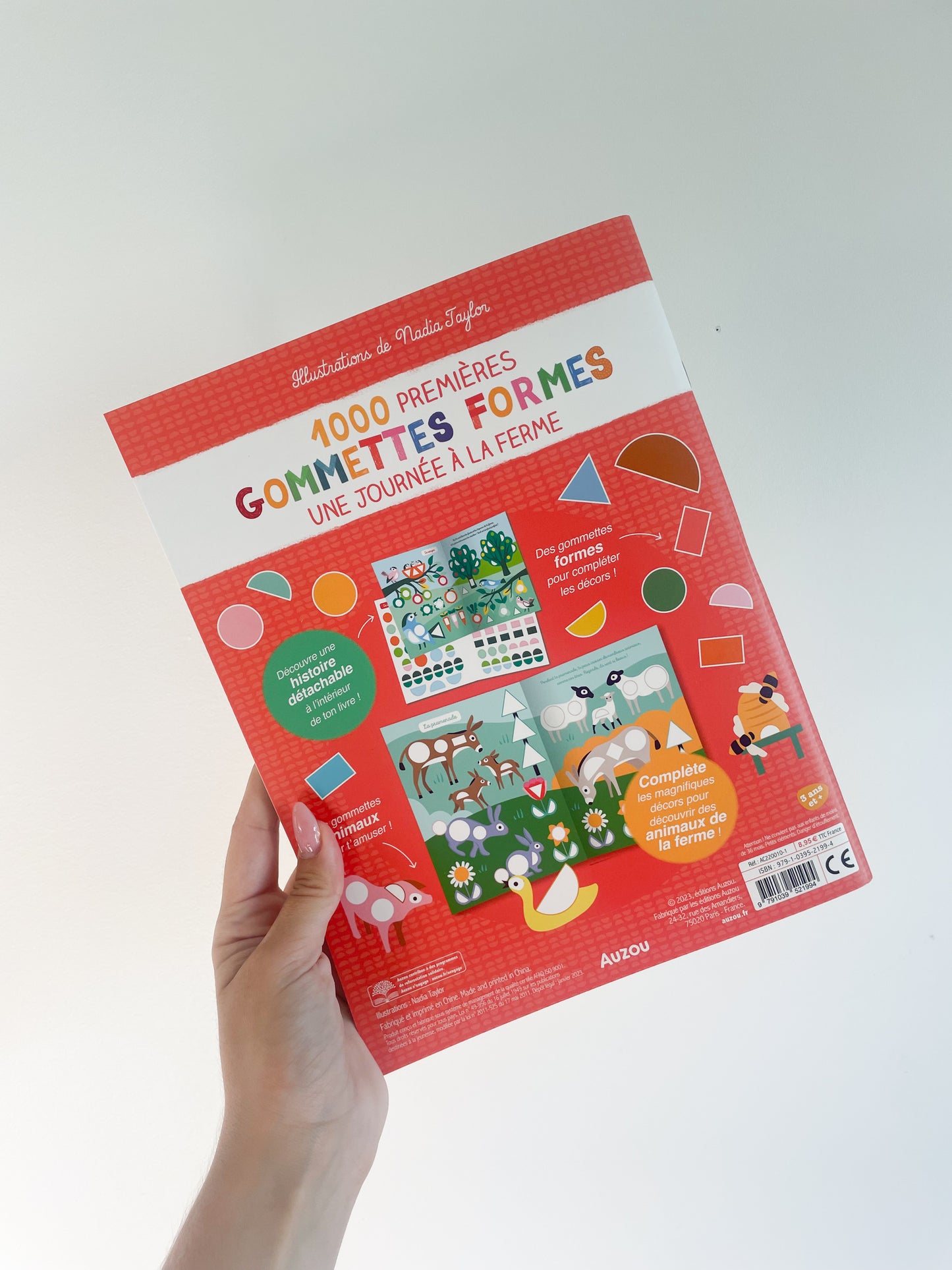 1000 premières gommettes formes - Une journée à la ferme Auzou