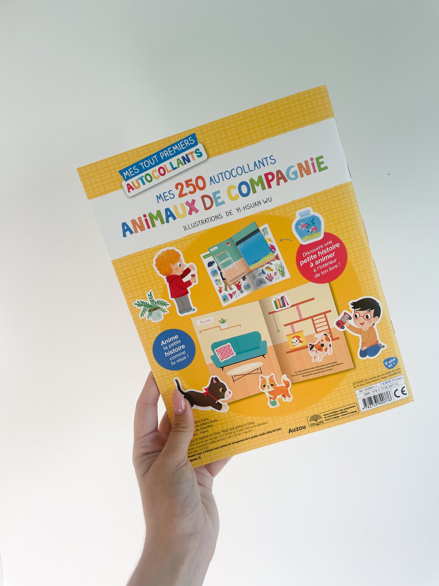 250 autocollants - Animaux de compagnie Auzou