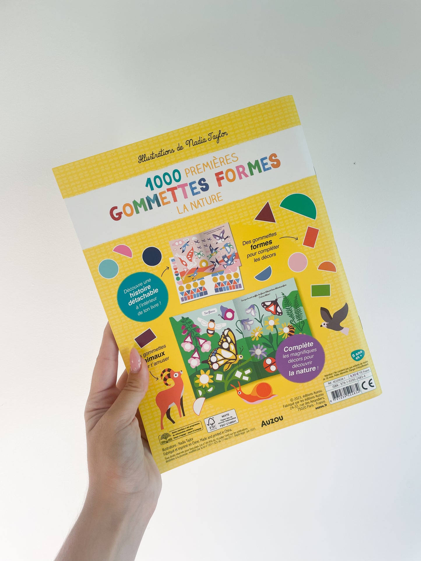 Mes 1000 premières gommettes formes - Nature Auzou