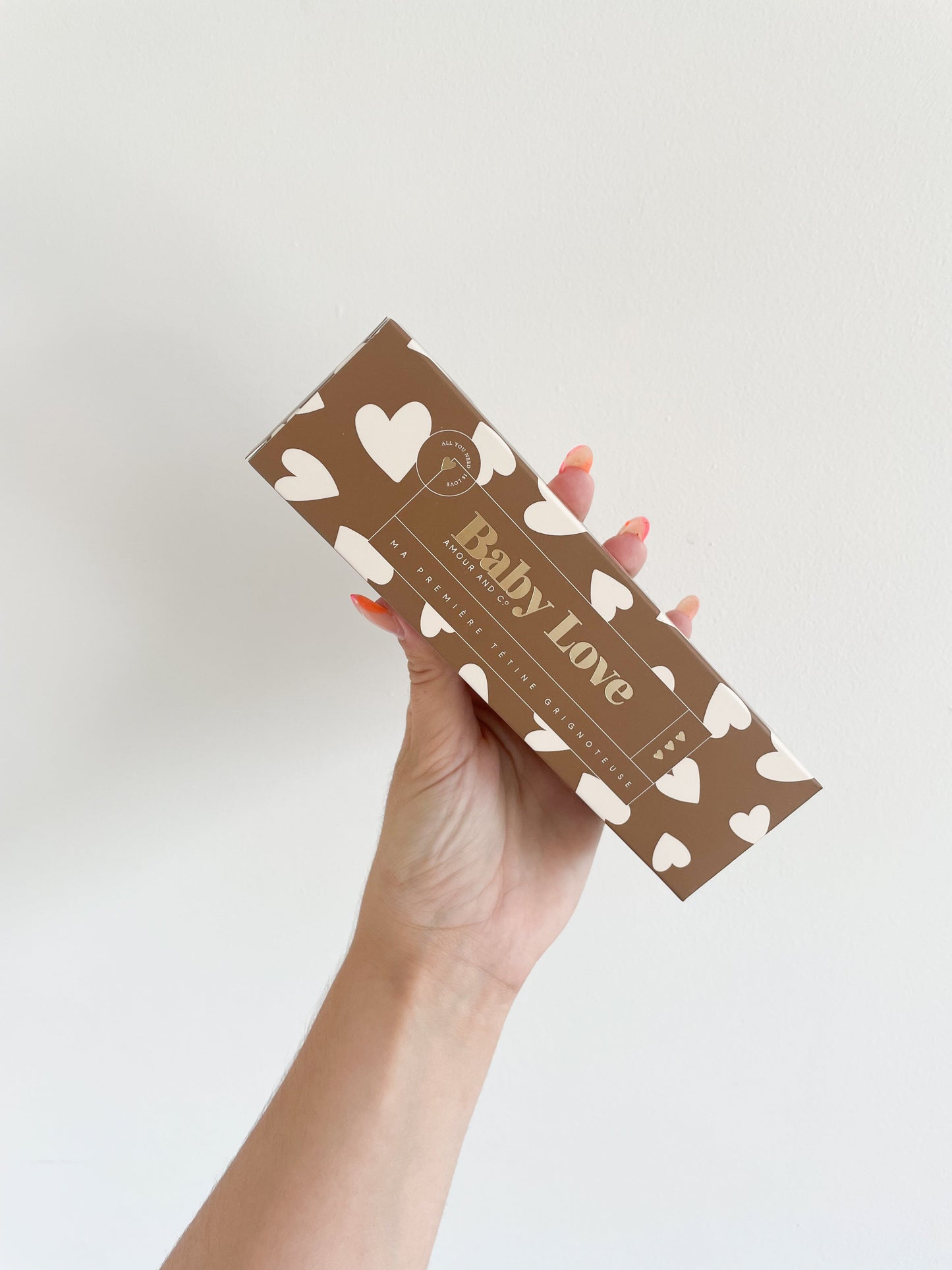 Tétine grignoteuse pour bébé - Fall in Love - camel ZAKUW