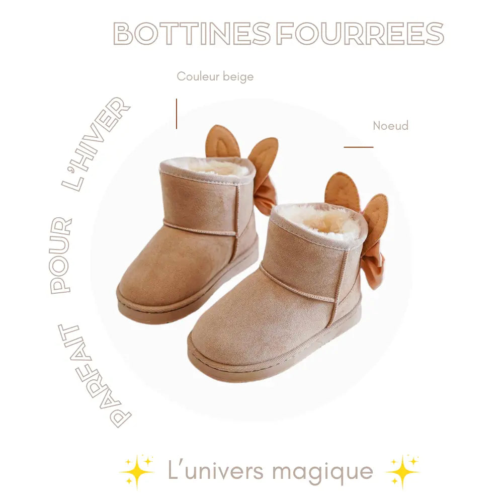 Bottine fourree fille Beige