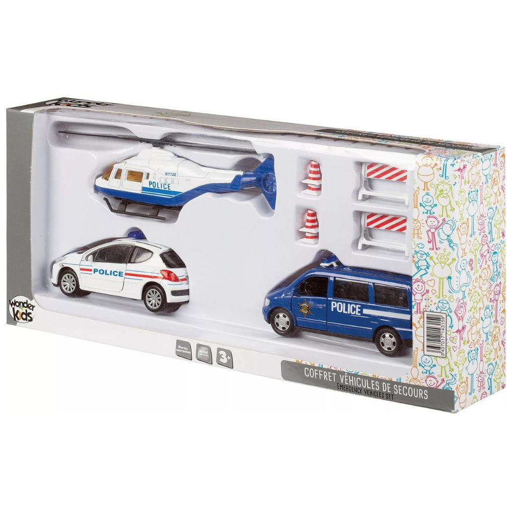 Coffret de véhicules de police