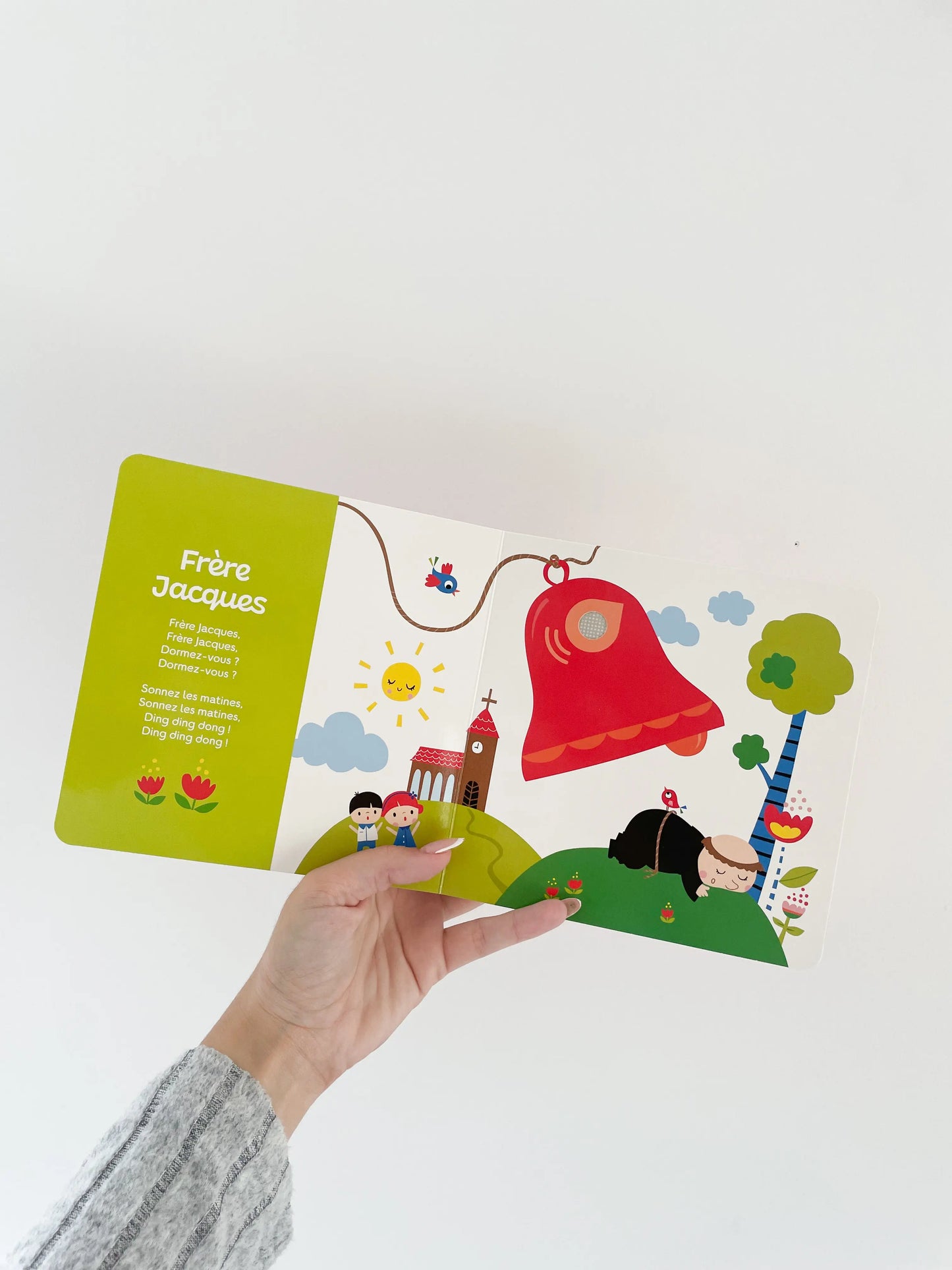 Mes premières comptines - Livre sonore bébé frère jacques. Intérieur du livre