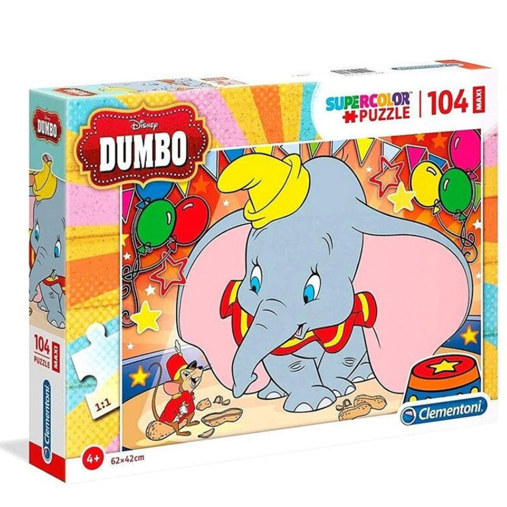 puzzle Dumbo Disney 104 pièces - jeu d’assemblage mignon pour enfant
