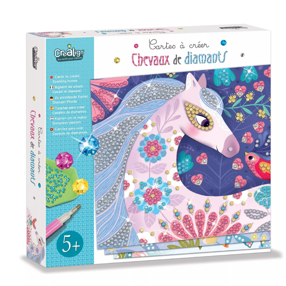 Cartes à créer '' chevaux de diamants "