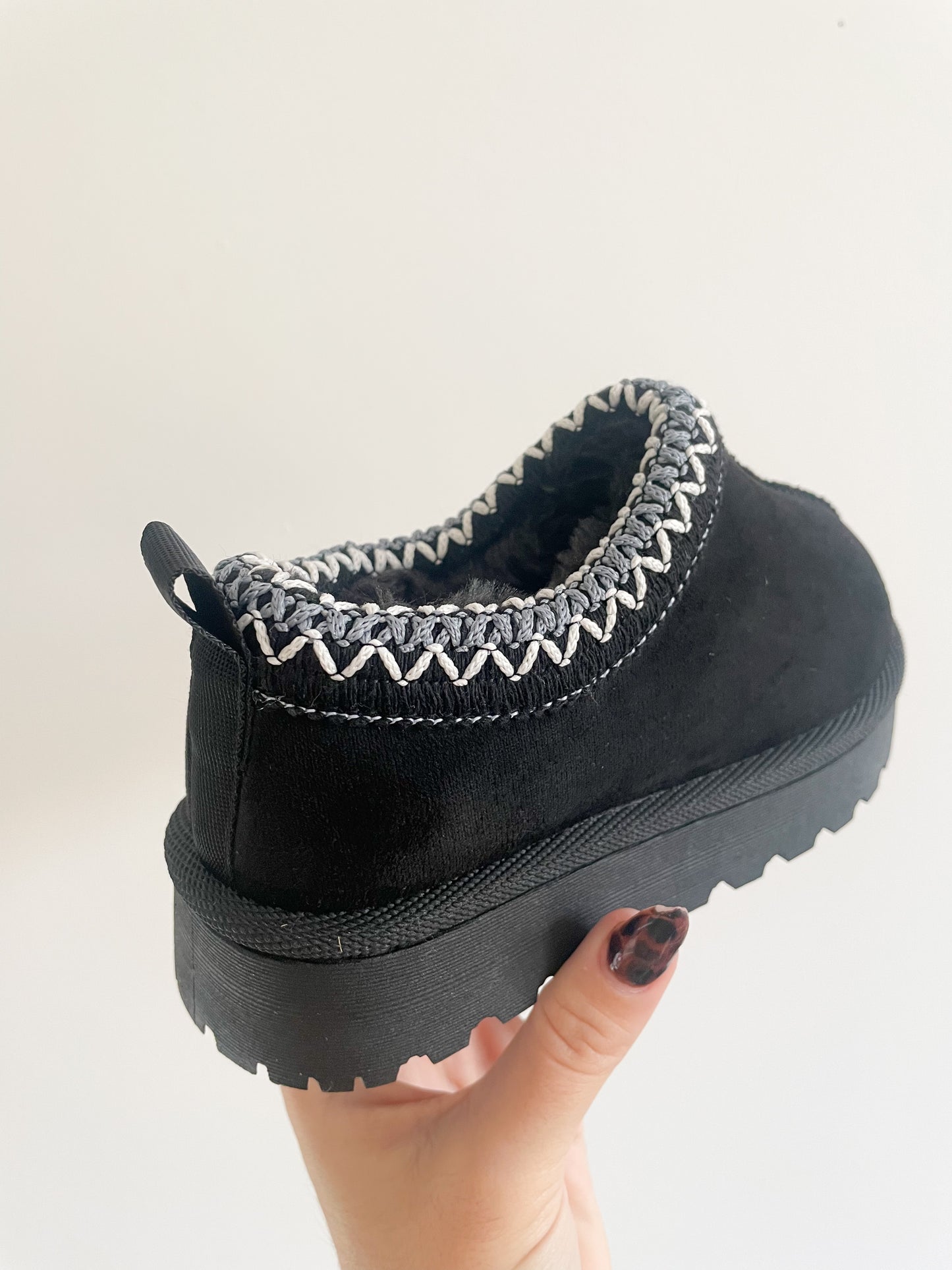 Bottines fourrées noir