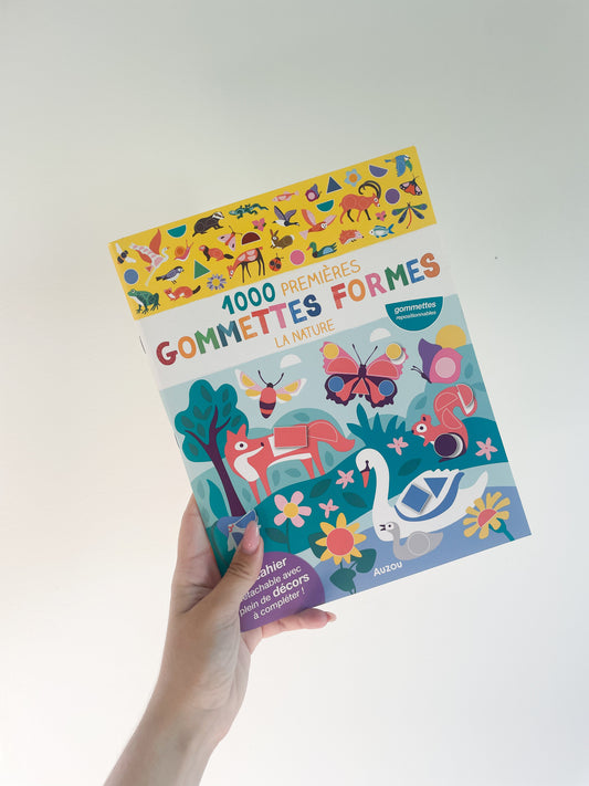 Mes 1000 premières gommettes formes - Nature Auzou