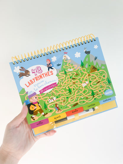 Bloc note - Trouve le bon chemin - 48 labyrinthes Auzou