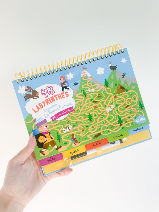 Bloc note - Trouve le bon chemin - 48 labyrinthes Auzou