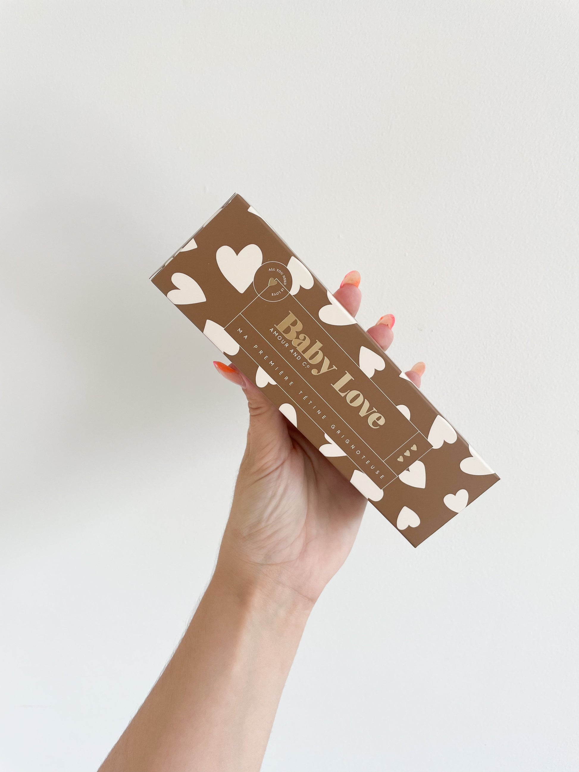 Tétine grignoteuse pour bébé - Fall in Love - camel ZAKUW