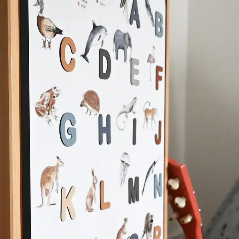 Affiche magnétique - abécédaire des animaux L'univers magique