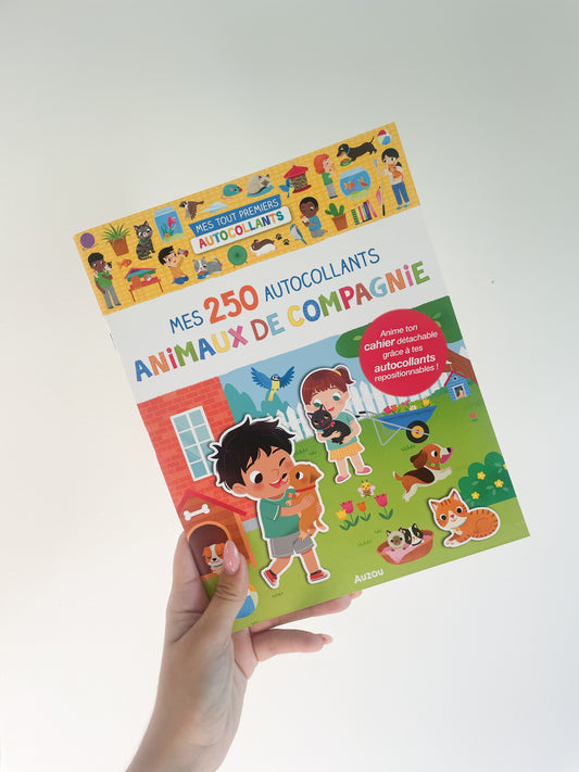 250 autocollants - Animaux de compagnie Auzou