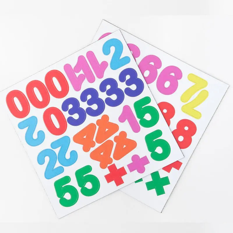 Chiffres magnétiques multicolores - Jeu éducatif - lot de 100 magnets L'univers magique