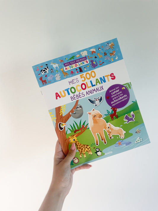 Mes 500 autocollants - Bébés animaux Auzou