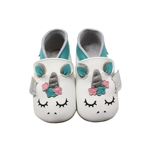 Chaussons souples licorne - Made in France -