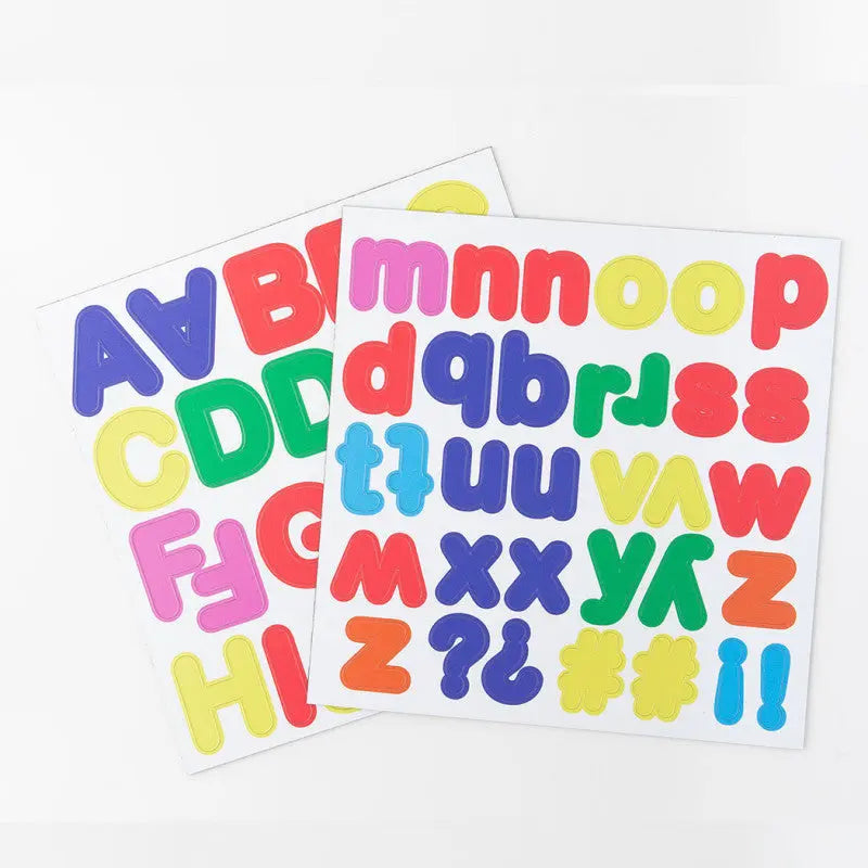Lettres magnétiques multicolores - Jeu éducatif - lot de 125 magnets L'univers magique