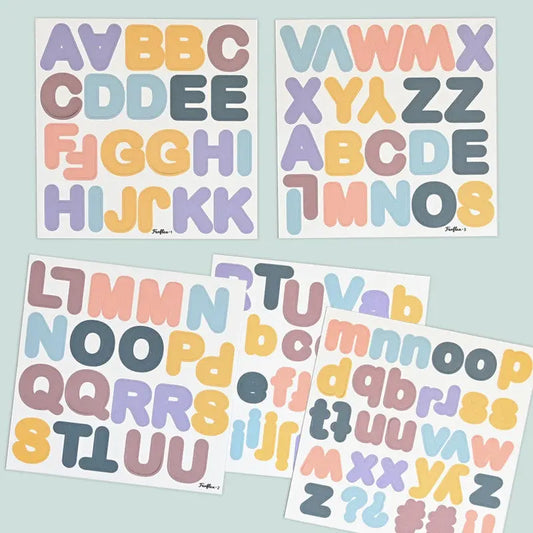 Lettres magnétiques pastel - Jeu éducatif - lot de 125 magnets L'univers magique
