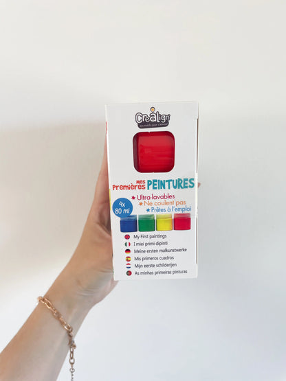 Description des peintures, ultra lavable, ne coule pas. 