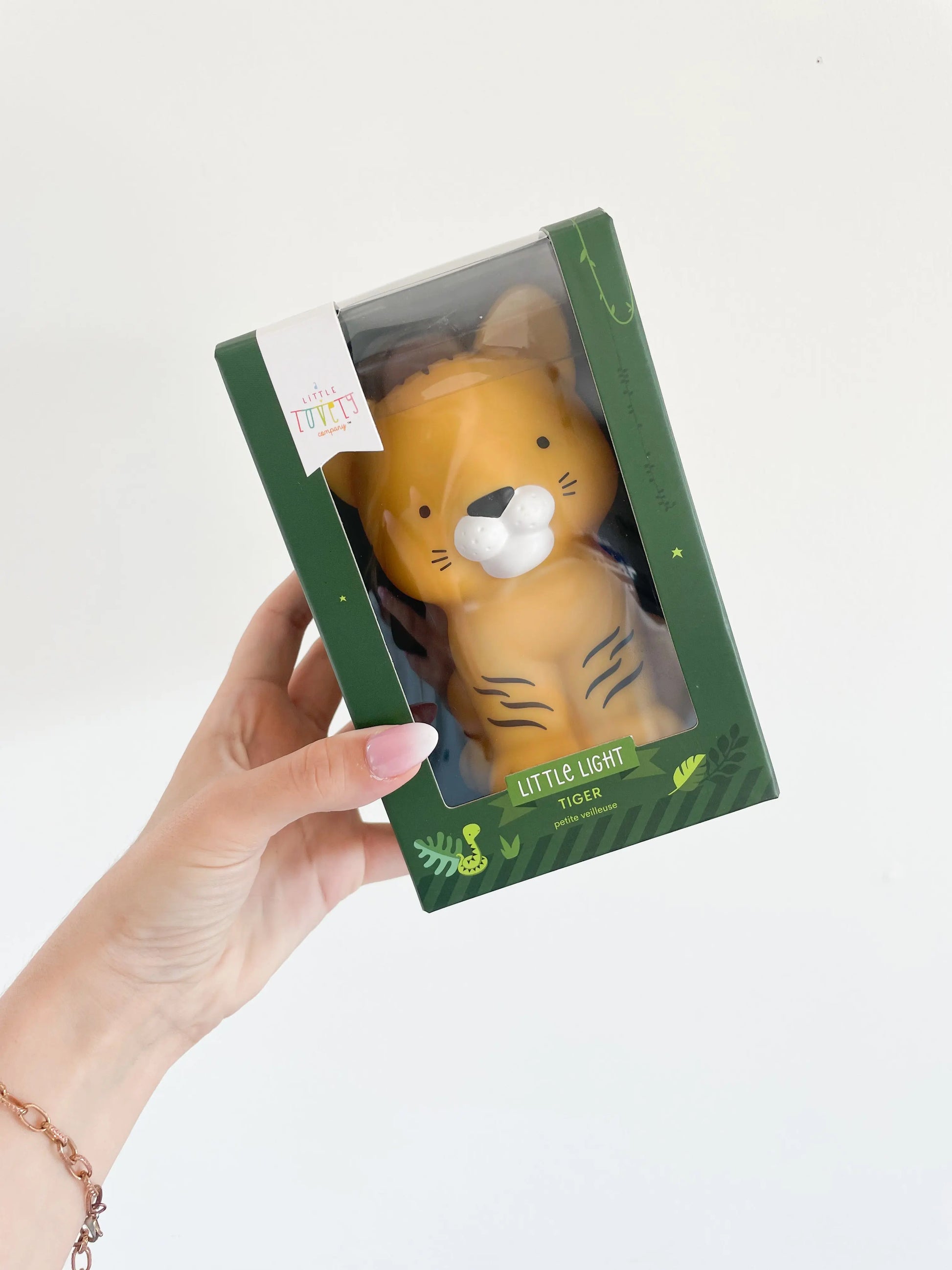 Veilleuse tigre dans sa boîte – cadeau parfait pour enfant
